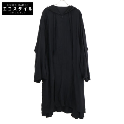 Yohji Yamamoto ヨウジヤマモト 【22AW】FE-D62-200 TWILL PLACKET PLUSH DRESS ジップアップ フーディ ワンピース 2