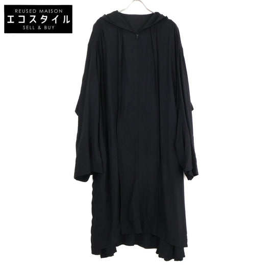 Yohji Yamamoto ヨウジヤマモト 【22AW】FE-D62-200 TWILL PLACKET PLUSH DRESS ジップアップ フーディ ワンピース 2