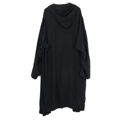 Yohji Yamamoto ヨウジヤマモト 【22AW】FE-D62-200 TWILL PLACKET PLUSH DRESS ジップアップ フーディ ワンピース 2