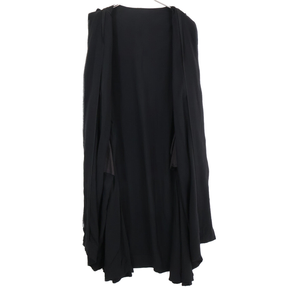 Yohji Yamamoto ヨウジヤマモト 【22AW】FE-D62-200 TWILL PLACKET PLUSH DRESS ジップアップ フーディ ワンピース 2