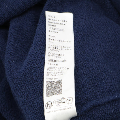 CELINE セリーヌ 2Y09E649W ﾈｲﾋﾞｰ ｸﾗｯｸ加工 ｽｳｪｯﾄﾛｺﾞﾄﾚｰﾅ トップス L