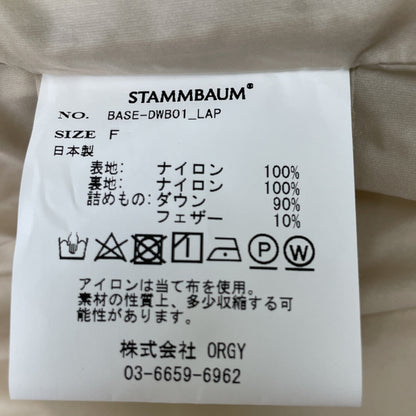 STAMMBAUM シュタンバウム L'Appartement別注 ｼﾛ BASE-DWB01 22010570003630 OLMETEX SHORT DOWN JACKET ジャケット Ｆ