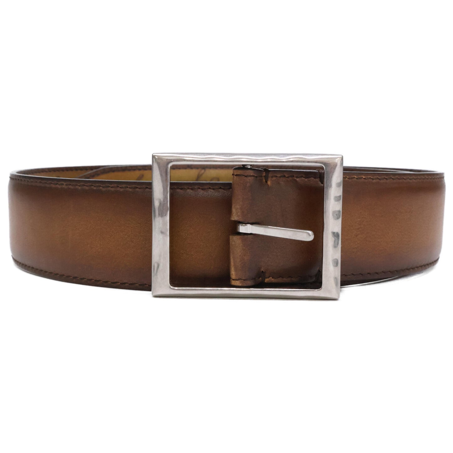 berluti ベルルッティ 【新品同様】クラシック リバーシブル ヴェネチア カーフレザー スクリット パティーヌ ベルト 75 30