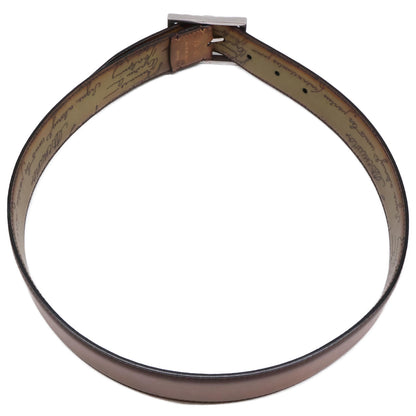 berluti ベルルッティ 【新品同様】クラシック リバーシブル ヴェネチア カーフレザー スクリット パティーヌ ベルト 75 30