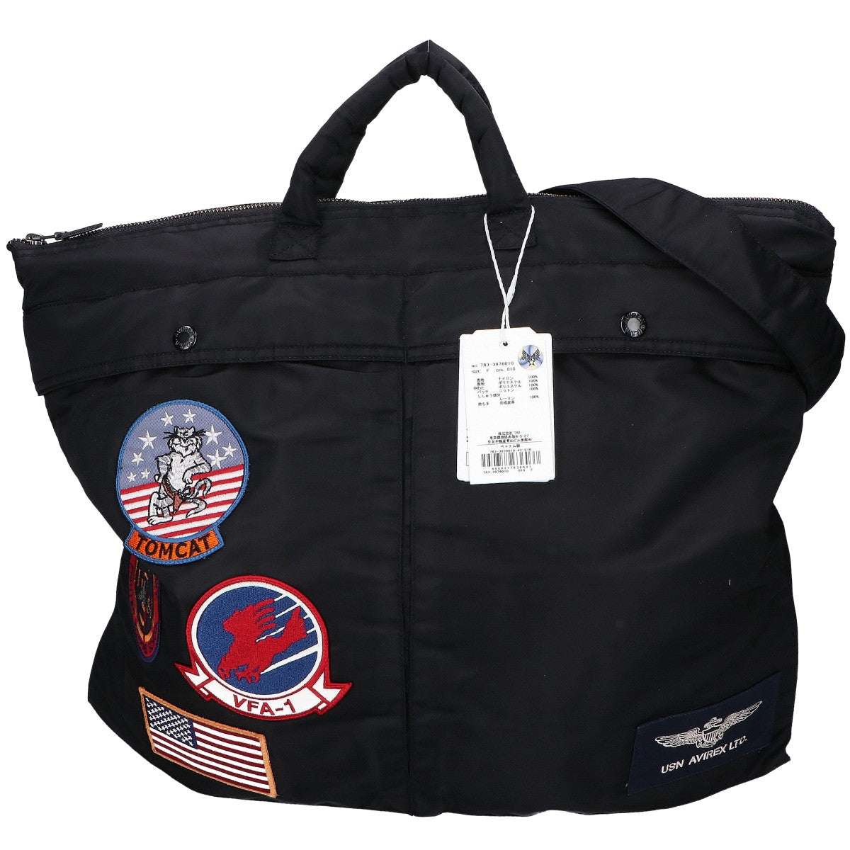 AVIREX アヴィレックス 【新品】783-3976010 TOP GUN トップガン ヘルメットバッグ/2WAYショルダー トートバッグ F