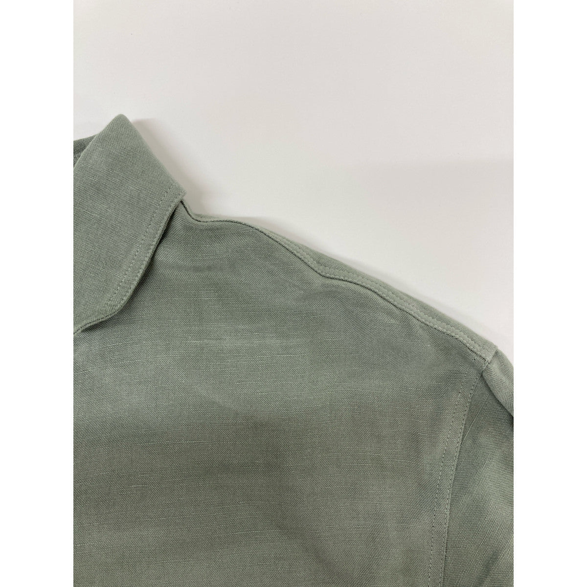 TRADITIONAL WEATHERWEAR トラディショナルウェザーウェア グリーン × IENA別注 WAIST BELT LONG SHIRT リネン レーヨン ベルテッド ロング シャツ ワンピース ワンピース S