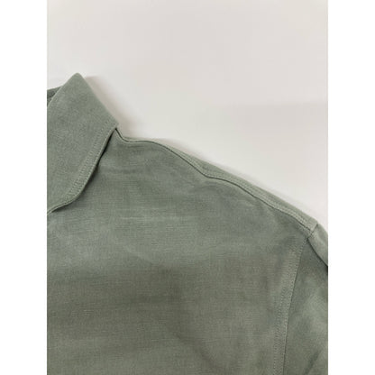 TRADITIONAL WEATHERWEAR トラディショナルウェザーウェア グリーン × IENA別注 WAIST BELT LONG SHIRT リネン レーヨン ベルテッド ロング シャツ ワンピース ワンピース S