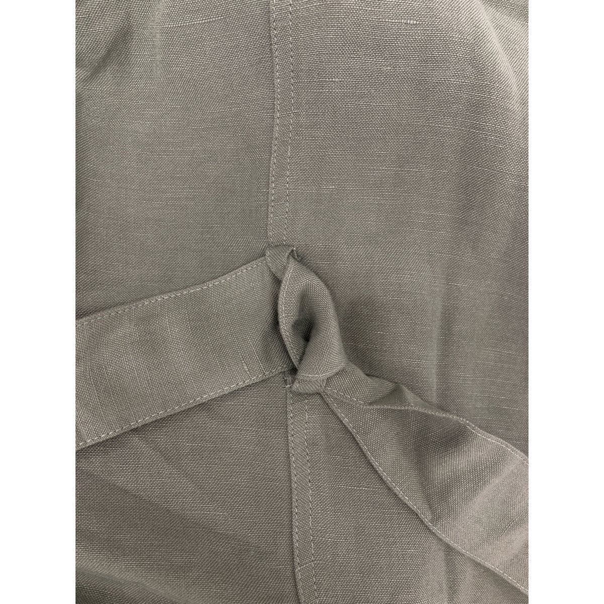 TRADITIONAL WEATHERWEAR トラディショナルウェザーウェア グリーン × IENA別注 WAIST BELT LONG SHIRT リネン レーヨン ベルテッド ロング シャツ ワンピース ワンピース S