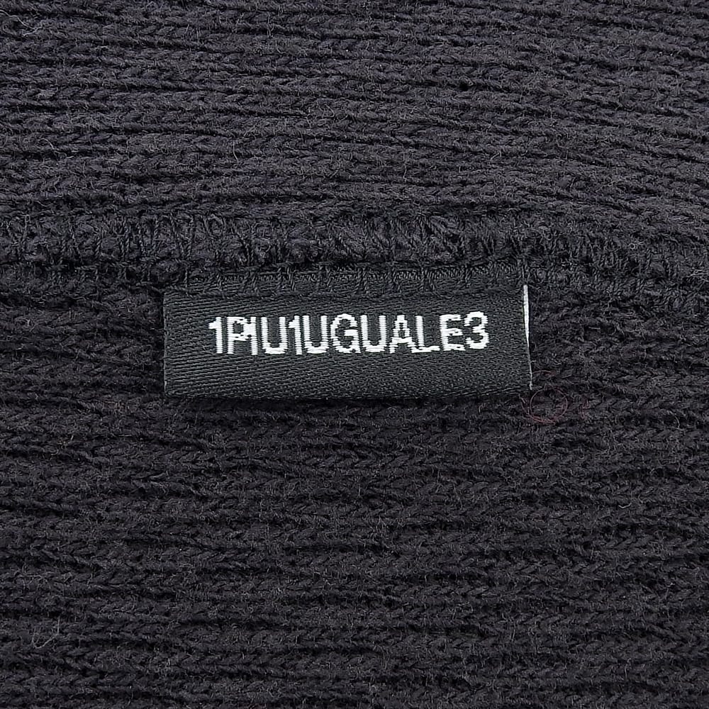 1piu1uguale3 ウノピゥウノウグァーレトレ L/S CREW-NECK トップス メンズ ブラック 4 MRT297 トップス 40