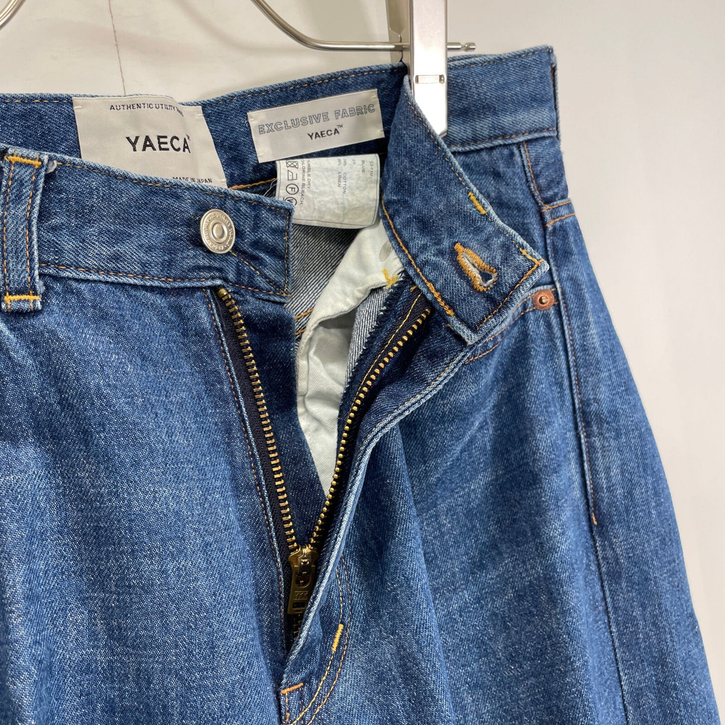 YAECA ヤエカ インディゴ 13-11U DENIM PANTS WIDE STRAIGHT ボトムス 29
