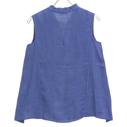 BAGUTTA バグッタ ﾌﾞﾙｰ ﾘﾈﾝ ×高橋ﾘﾀ LEVANTET ﾉｰｽﾘｰﾌﾞ ﾌﾞﾗｳｽ トップス XS