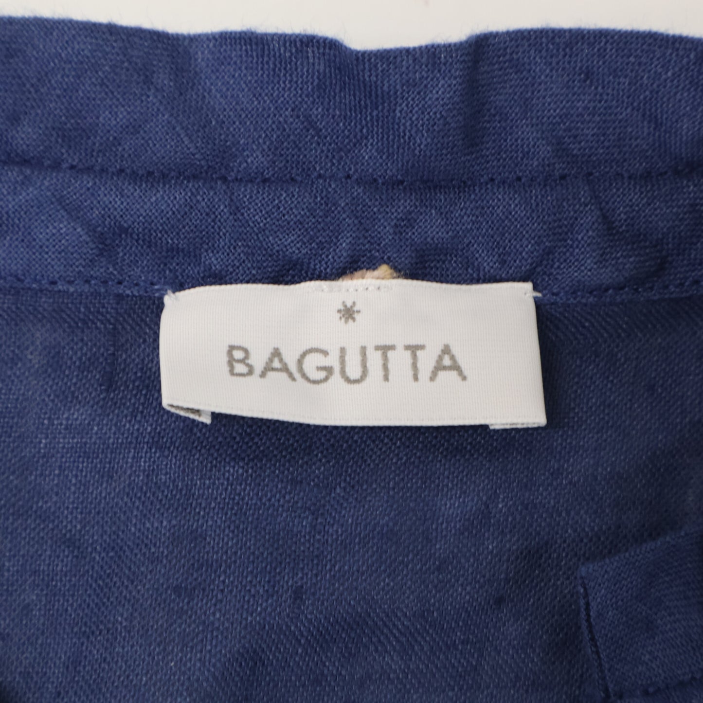 BAGUTTA バグッタ ﾌﾞﾙｰ ﾘﾈﾝ ×高橋ﾘﾀ LEVANTET ﾉｰｽﾘｰﾌﾞ ﾌﾞﾗｳｽ トップス XS