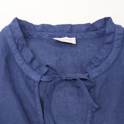 BAGUTTA バグッタ ﾌﾞﾙｰ ﾘﾈﾝ ×高橋ﾘﾀ LEVANTET ﾉｰｽﾘｰﾌﾞ ﾌﾞﾗｳｽ トップス XS