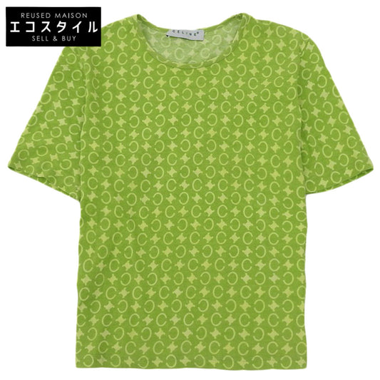 CELINE セリーヌ CELINE セリーヌ Cマカダム S/S Tシャツ トップス レディース ライトグリーン トップス ―
