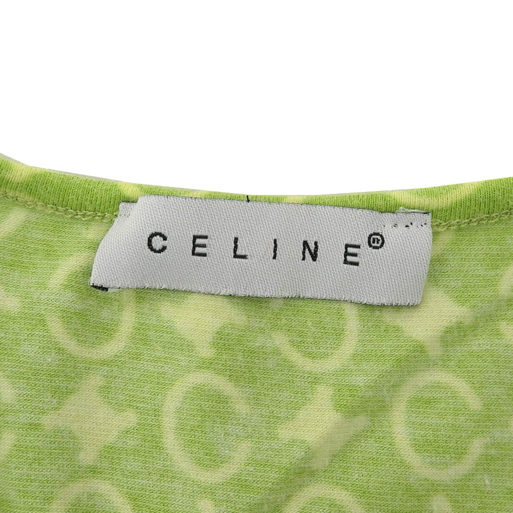 CELINE セリーヌ CELINE セリーヌ Cマカダム S/S Tシャツ トップス レディース ライトグリーン トップス ―