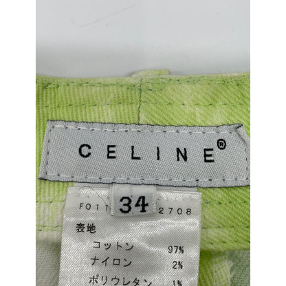 CELINE セリーヌ ライトグリーン ダイダイ デニム スカート スカート 34