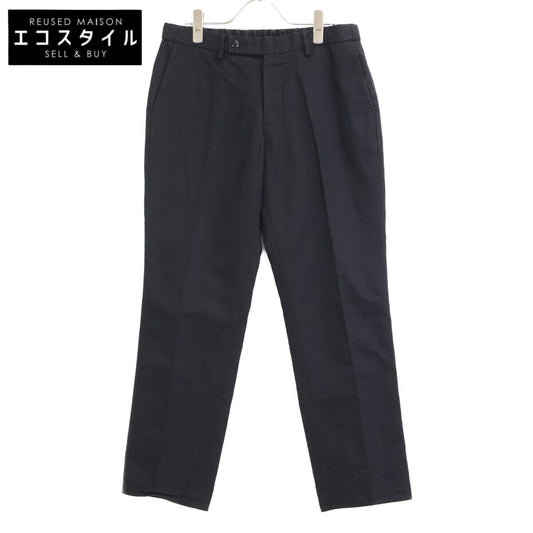 TOMORROWLAND トゥモローランド 22SS ﾌﾞﾗｯｸ 61042104007 ｺｯﾄﾝﾘﾈﾝ ﾁﾉﾊﾟﾝﾂ ボトムス S