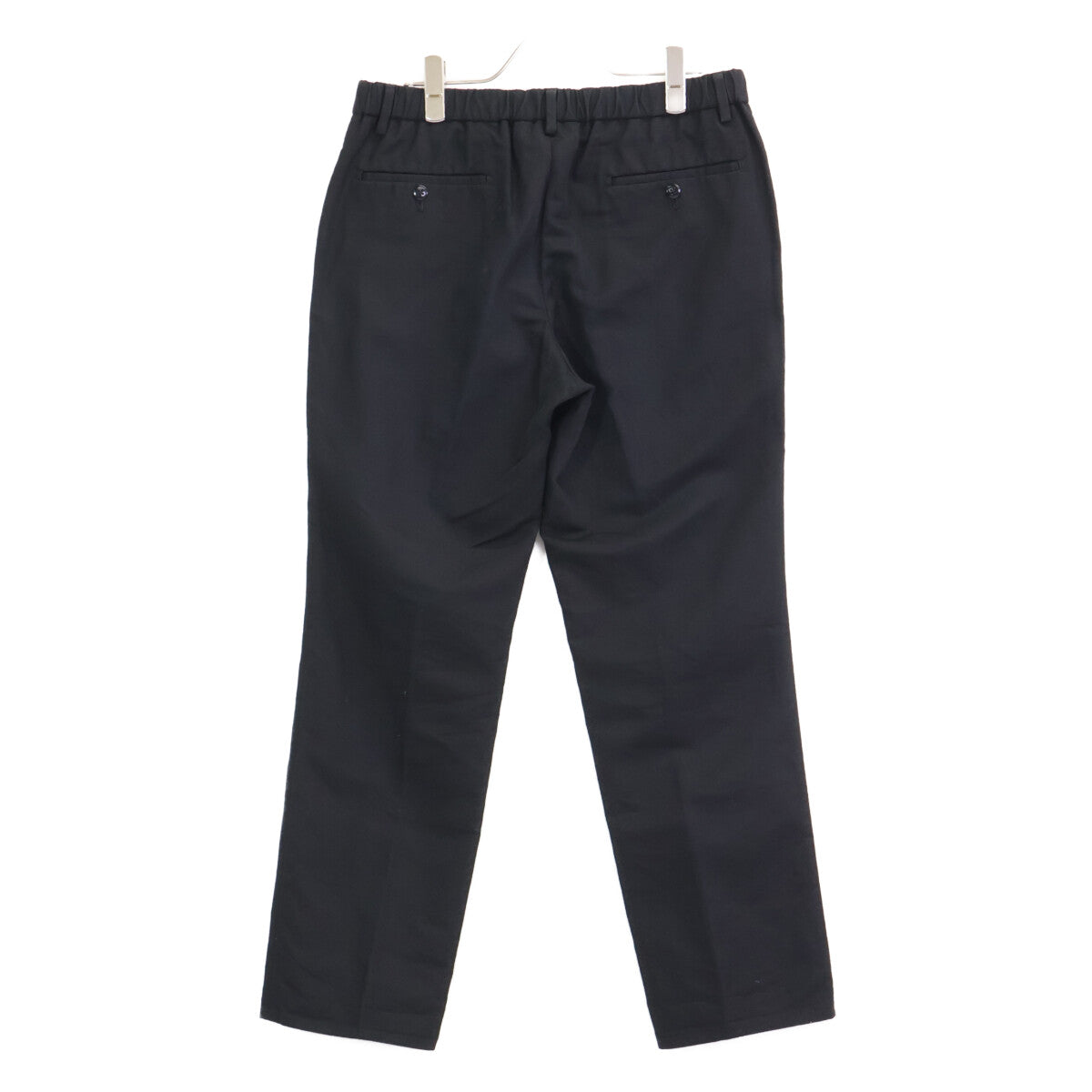 TOMORROWLAND トゥモローランド 22SS ﾌﾞﾗｯｸ 61042104007 ｺｯﾄﾝﾘﾈﾝ ﾁﾉﾊﾟﾝﾂ ボトムス S