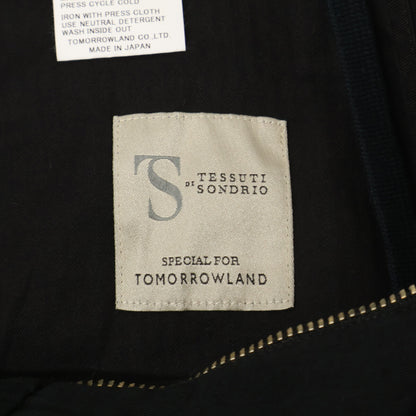 TOMORROWLAND トゥモローランド 22SS ﾌﾞﾗｯｸ 61042104007 ｺｯﾄﾝﾘﾈﾝ ﾁﾉﾊﾟﾝﾂ ボトムス S