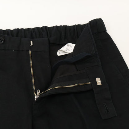 TOMORROWLAND トゥモローランド 22SS ﾌﾞﾗｯｸ 61042104007 ｺｯﾄﾝﾘﾈﾝ ﾁﾉﾊﾟﾝﾂ ボトムス S