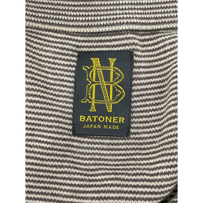 BATONER バトナー ブラウン ボーダー カーディガン BN-23FM-004 トップス 2