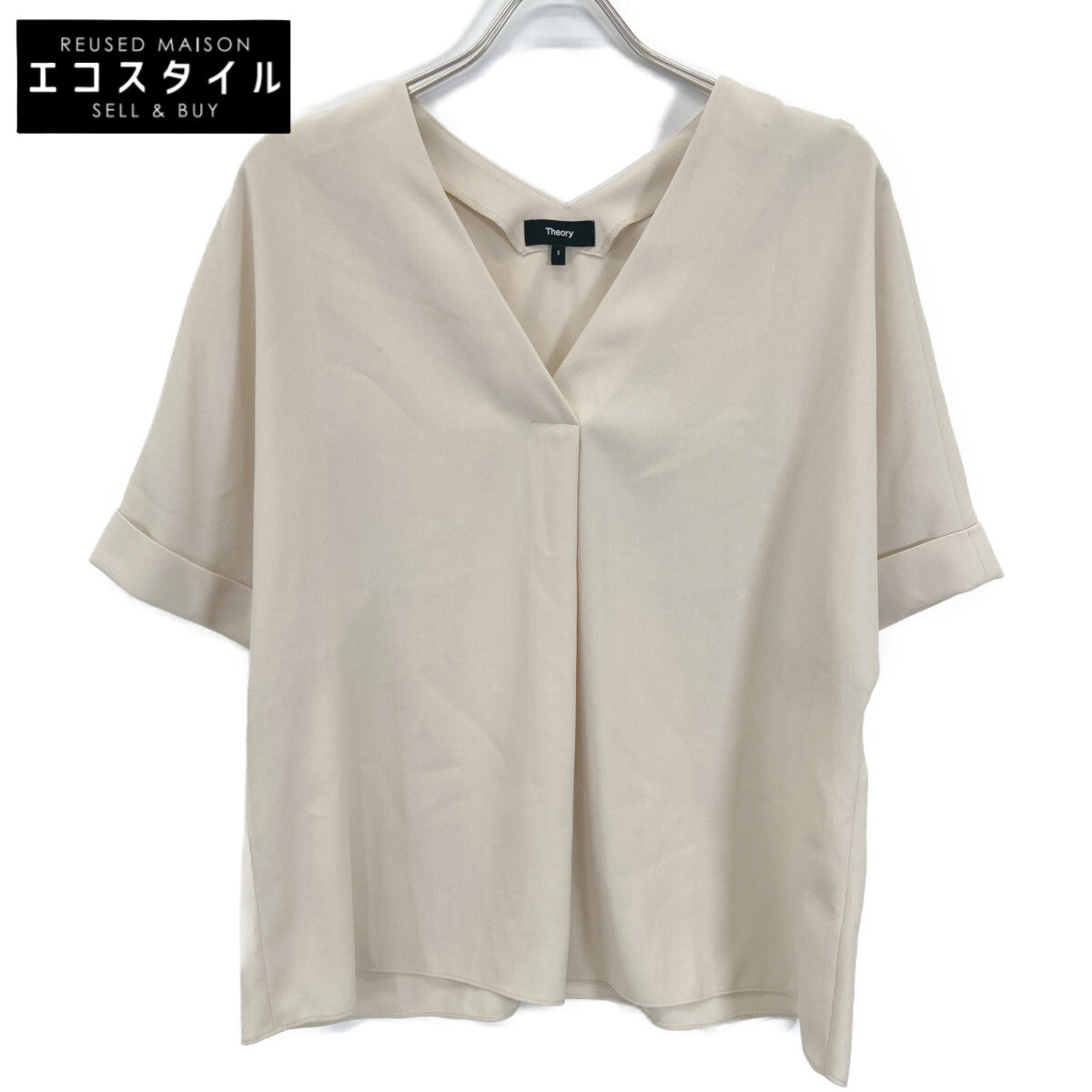 Theory セオリー 24SS ﾍﾞｰｼﾞｭ 4108224 Prime GGT Matara N トップス S