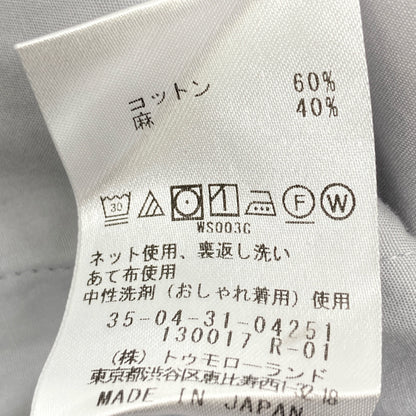 BACCA バッカ 美品 35-04-31-04251 バイオウォッシュツイル トラウザー ボトムス 36