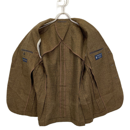 TOMORROWLAND PILGRIM トゥモローランドピルグリム ﾌﾞﾗｳﾝ ｻﾏｰﾂｲｰﾄﾞ 段返り3Bﾃｰﾗｰﾄﾞｼﾞｬｹｯﾄ ジャケット 46