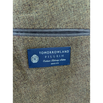 TOMORROWLAND PILGRIM トゥモローランドピルグリム ﾌﾞﾗｳﾝ ｻﾏｰﾂｲｰﾄﾞ 段返り3Bﾃｰﾗｰﾄﾞｼﾞｬｹｯﾄ ジャケット 46