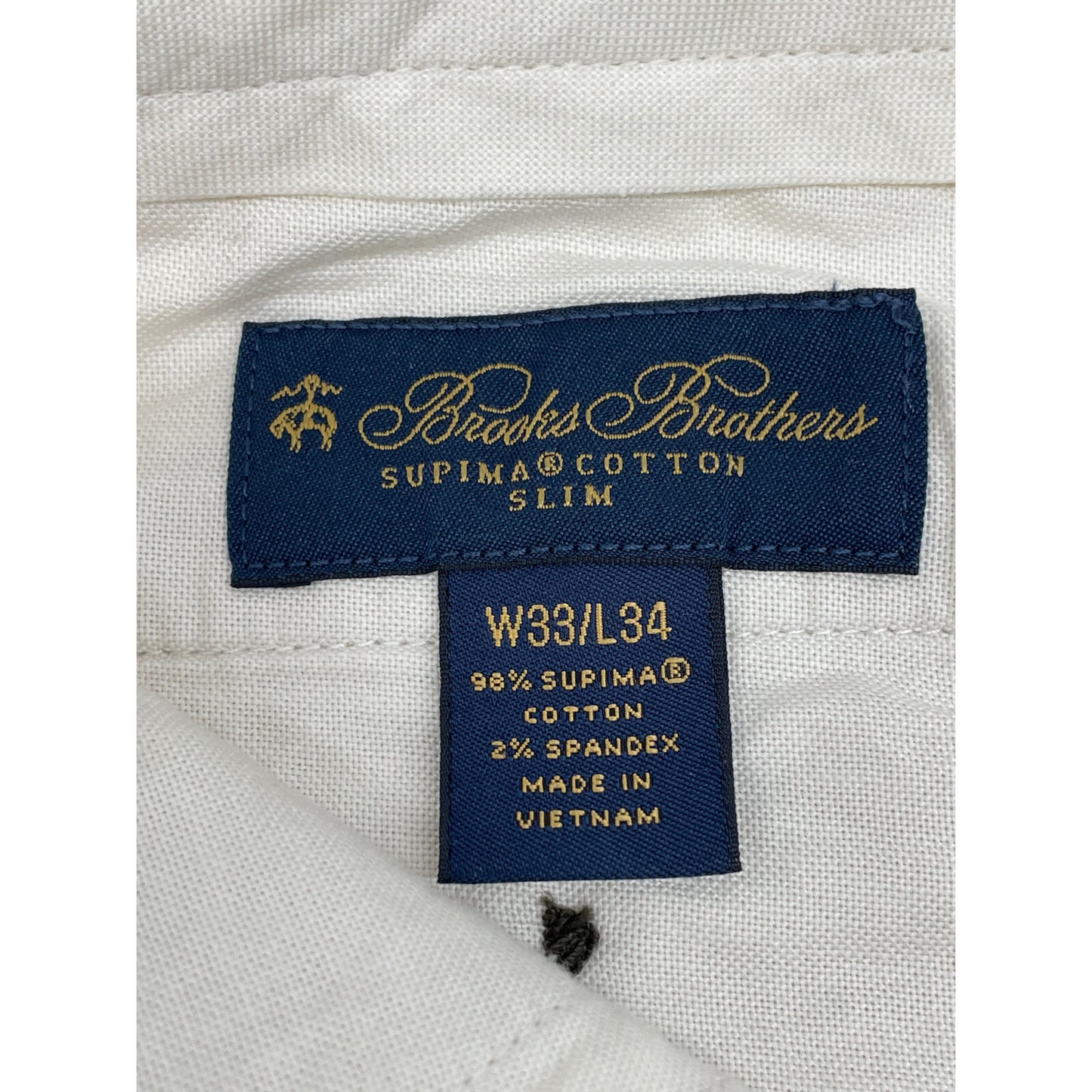 Brooks Brothers ブルックスブラザーズ 24年製 ベージュ スーピマコットン ストレッチ ポプリン チノパンツ ボトムス 33