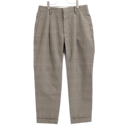 TOMORROWLAND トゥモローランド 【美品】elan vital 63-04-94-04503 グレンチェック ウール スラックス/ ボトムス 50