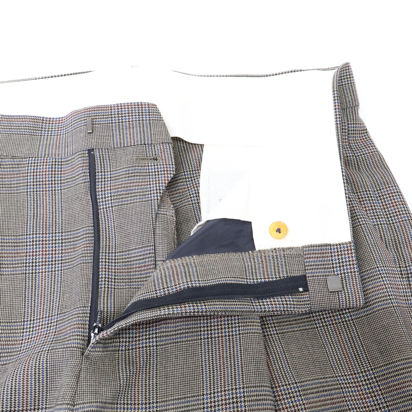 TOMORROWLAND トゥモローランド 【美品】elan vital 63-04-94-04503 グレンチェック ウール スラックス/ ボトムス 50