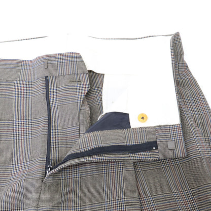 TOMORROWLAND トゥモローランド 【美品】elan vital 63-04-94-04503 グレンチェック ウール スラックス/ ボトムス 50