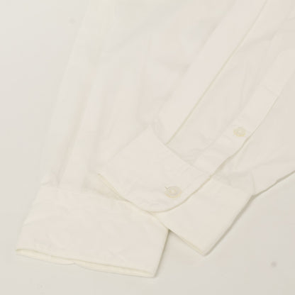 TOMORROWLAND トゥモローランド ﾎﾜｲﾄ BRITISH POPLIN ﾊﾞﾝﾄﾞｶﾗｰｼｬﾂ トップス M