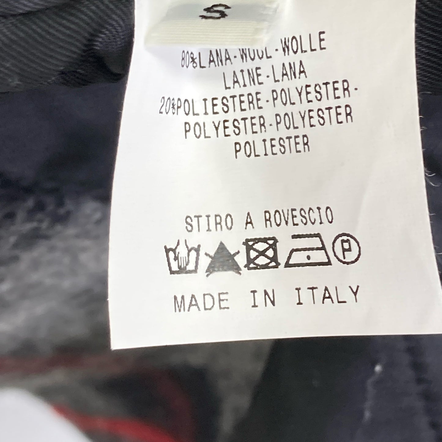 BAD SPIRIT バッドスピリット グレー ウール チャック 中綿 ダブル 論じジレコート コート S