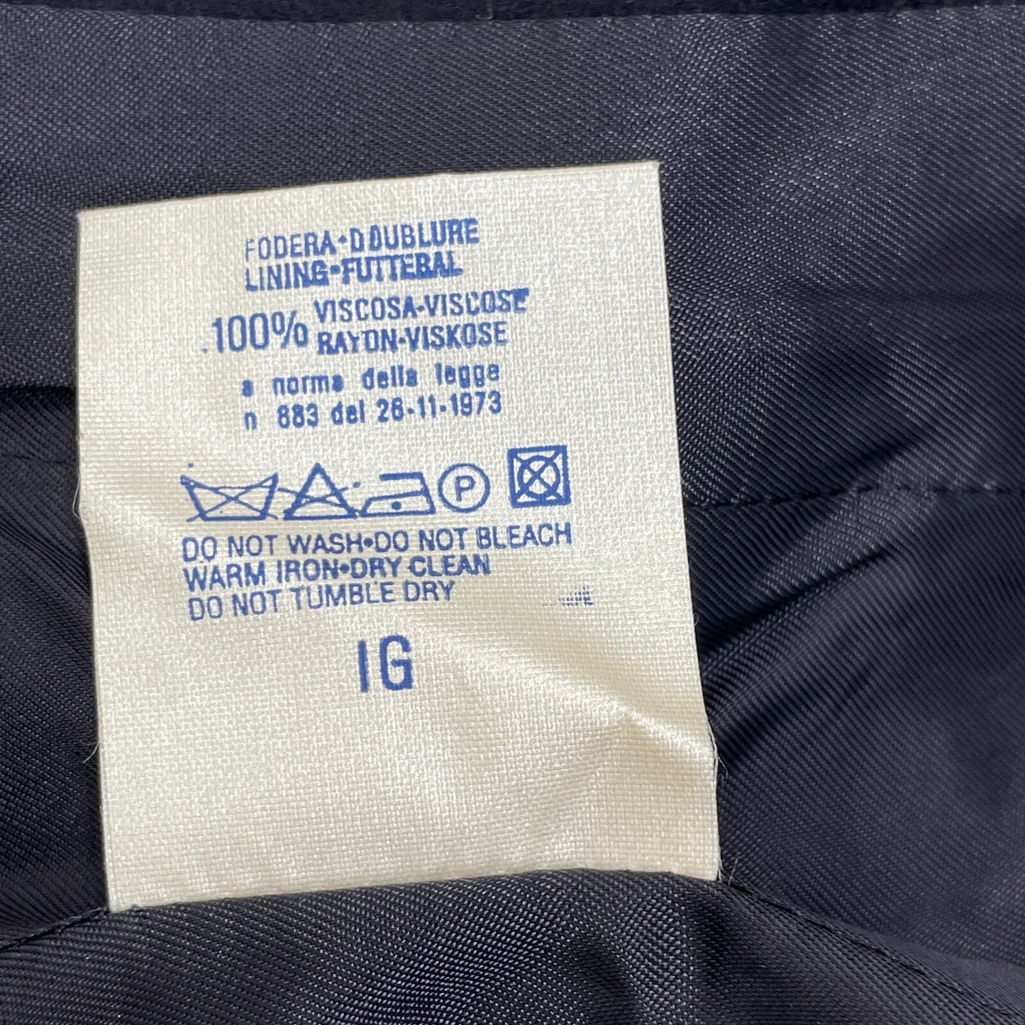 TRUSSARDI トラサルディ ネイビー×レッド エンブレム付き 金ボタン ウールカシミヤ ブレザー ジャケット 28/42