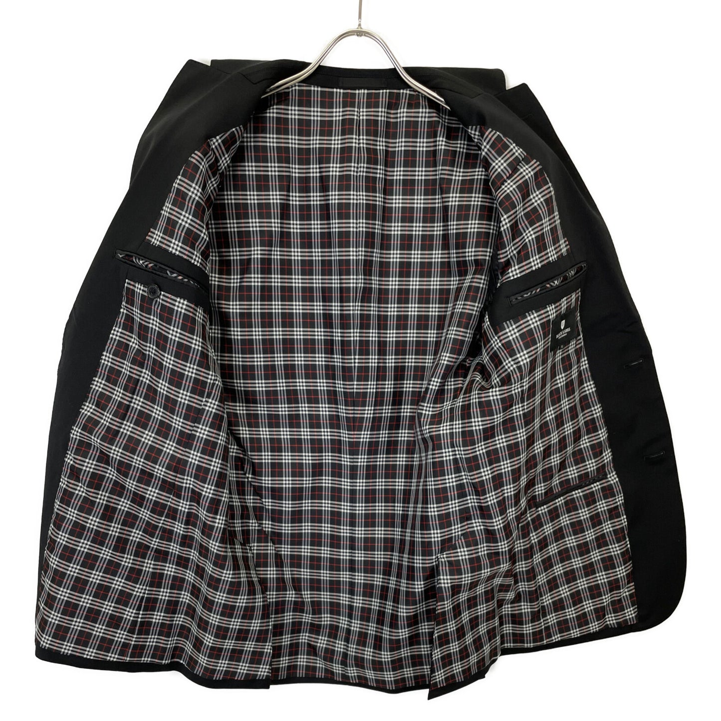 BLACK LABEL CRESTBRIDGE ブラックレーベルクレストブリッジ ﾌﾞﾗｯｸ 51D02-203-09 ｳｰﾙ混 ﾃｰﾗｰﾄﾞｼﾞｬｹｯﾄ ジャケット M