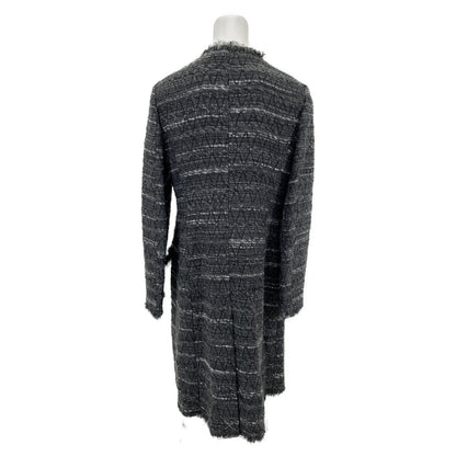 DOLCE&GABBANA ドルチェアンドガッバーナ 【新品/国内正規】F0Y02T アルパカ混 ラメライン ツイード ノーカラー コート 44