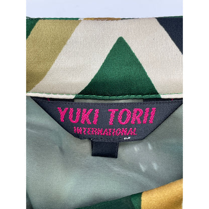 YUKITORII ユキトリイ ｸﾞﾘｰﾝ 27190407 ﾁｪｯｸ柄 ﾍﾞﾙﾄ付き ﾜﾝﾋﾟｰｽ ワンピース 38