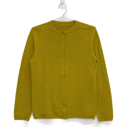 YURI+PARK ユリパーク マスタード ウール・カシミヤ・シルク JOULE-WO カーディガン トップス 表記なし