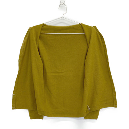 YURI+PARK ユリパーク マスタード ウール・カシミヤ・シルク JOULE-WO カーディガン トップス 表記なし