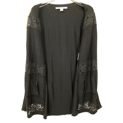 DIANEvonFURSTENBERG ダイアンフォンファステンバーグ ブラック 16年 DVF CARMELA LACE ウール ニット カーディガン トップス S