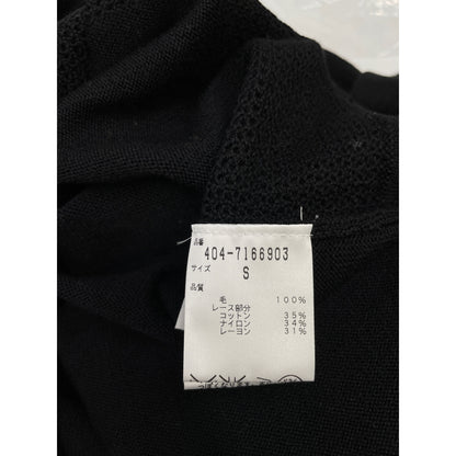 DIANEvonFURSTENBERG ダイアンフォンファステンバーグ ブラック 16年 DVF CARMELA LACE ウール ニット カーディガン トップス S