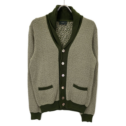 ZANONE ザノーネ ｸﾞﾘｰﾝ 7ETJP1 ZC047 ｺｯﾄﾝ ｽﾀﾝﾄﾞｶﾗｰﾆｯﾄｶｰﾃﾞｨｶﾞﾝ トップス 48