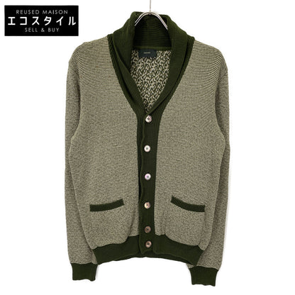 ZANONE ザノーネ ｸﾞﾘｰﾝ 7ETJP1 ZC047 ｺｯﾄﾝ ｽﾀﾝﾄﾞｶﾗｰﾆｯﾄｶｰﾃﾞｨｶﾞﾝ トップス 48