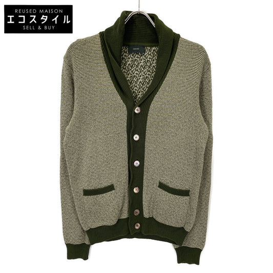 ZANONE ザノーネ ｸﾞﾘｰﾝ 7ETJP1 ZC047 ｺｯﾄﾝ ｽﾀﾝﾄﾞｶﾗｰﾆｯﾄｶｰﾃﾞｨｶﾞﾝ トップス 48