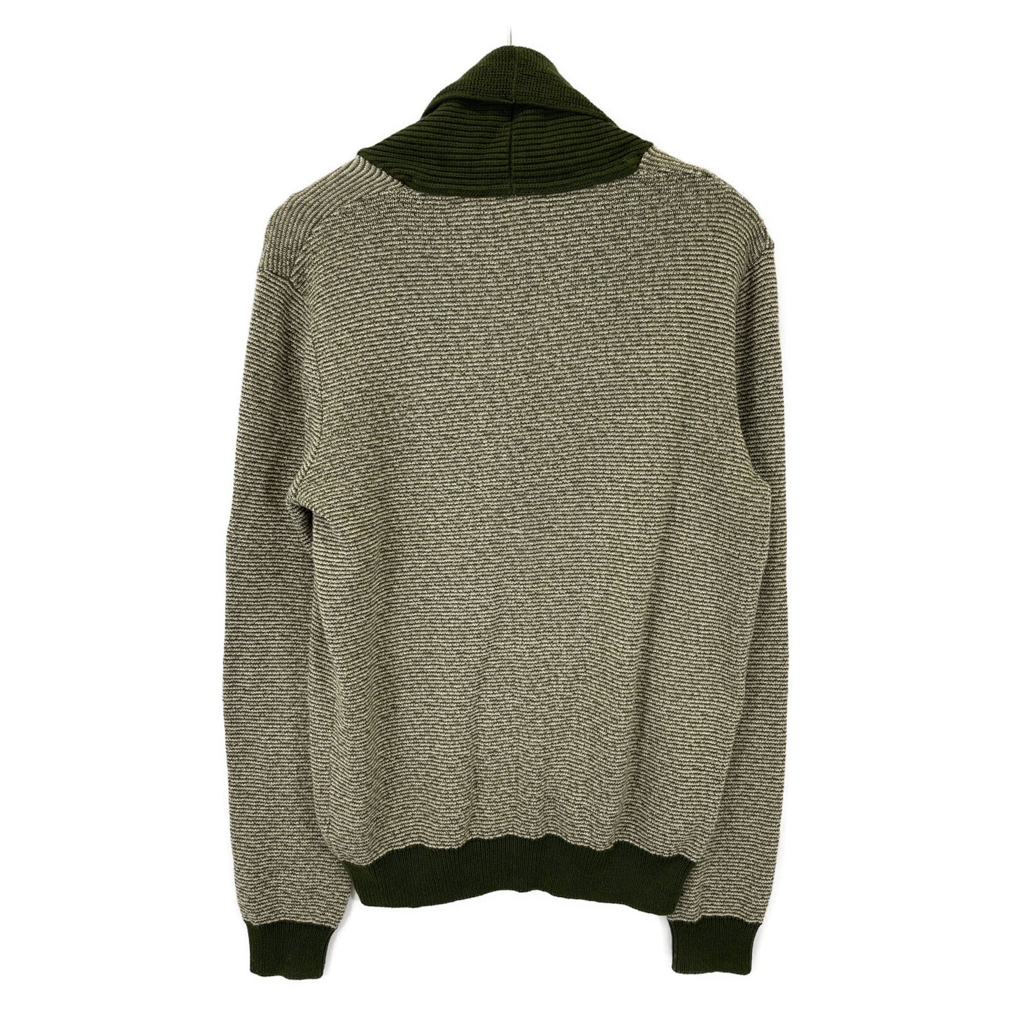 ZANONE ザノーネ ｸﾞﾘｰﾝ 7ETJP1 ZC047 ｺｯﾄﾝ ｽﾀﾝﾄﾞｶﾗｰﾆｯﾄｶｰﾃﾞｨｶﾞﾝ トップス 48