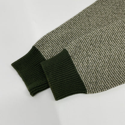 ZANONE ザノーネ ｸﾞﾘｰﾝ 7ETJP1 ZC047 ｺｯﾄﾝ ｽﾀﾝﾄﾞｶﾗｰﾆｯﾄｶｰﾃﾞｨｶﾞﾝ トップス 48