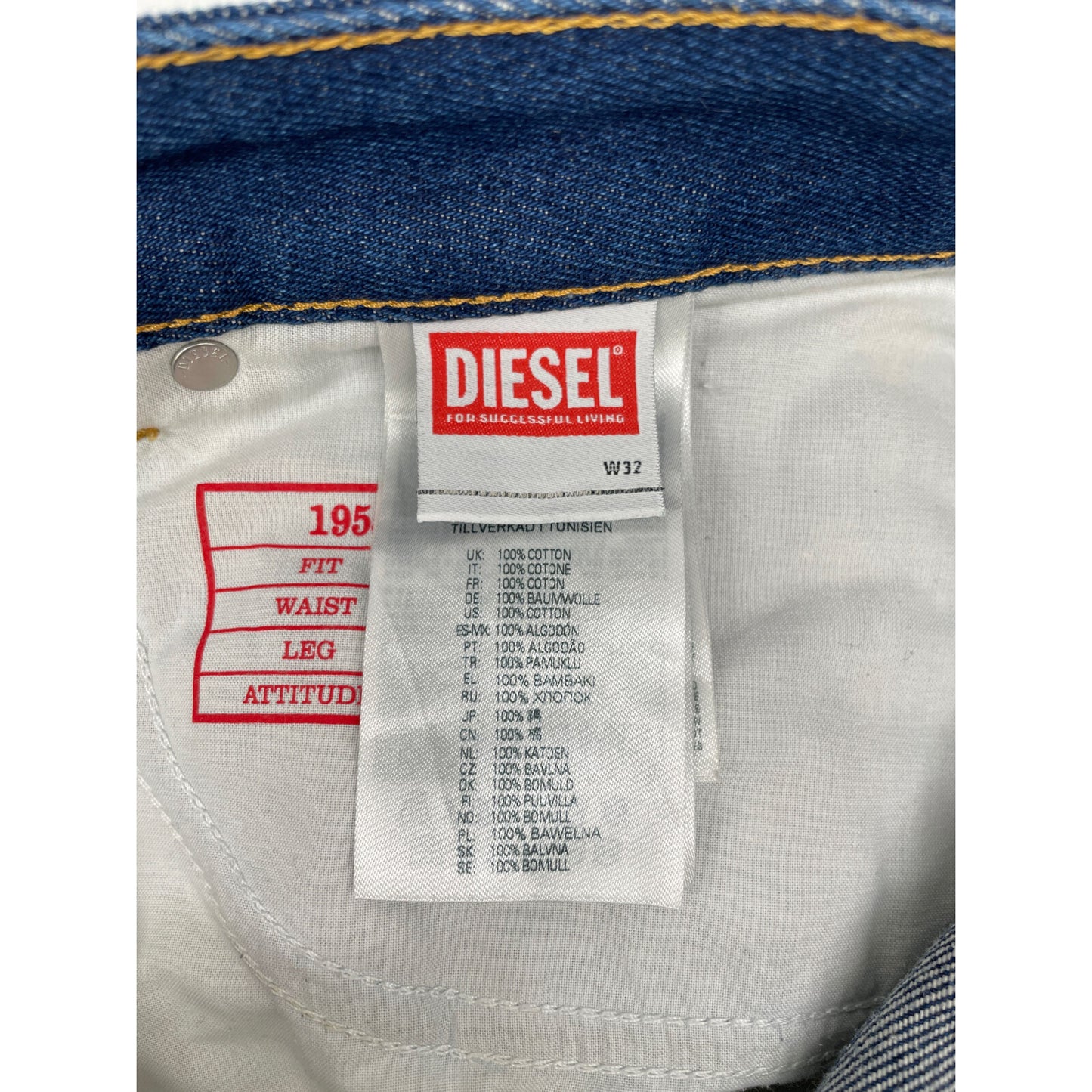 DIESEL ディーゼル ﾌﾞﾙｰ 1955 007A5 Straight Jeans ﾃﾞﾆﾑ ﾊﾟﾝﾂ ボトムス W32L30