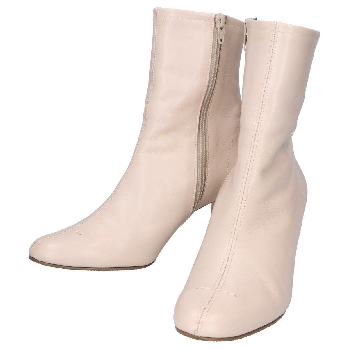 SAKIAS サキアス ベージュ 5-LAB ファイブステッチ サイドジップ ブーツ シューズ 37.5